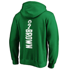 NBA Jaylen Brown Boston Celtics Playmaker Name & Number Pullover Hoodie