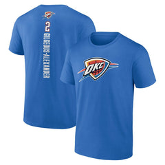 NBA Shai Gilgeous-Alexander Oklahoma City Thunder Playmaker Name & Number T-Shirt