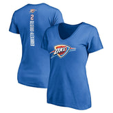 NBA Shai Gilgeous-Alexander Oklahoma City Thunder Women's Playmaker Name & Number V-Neck T-Shirt