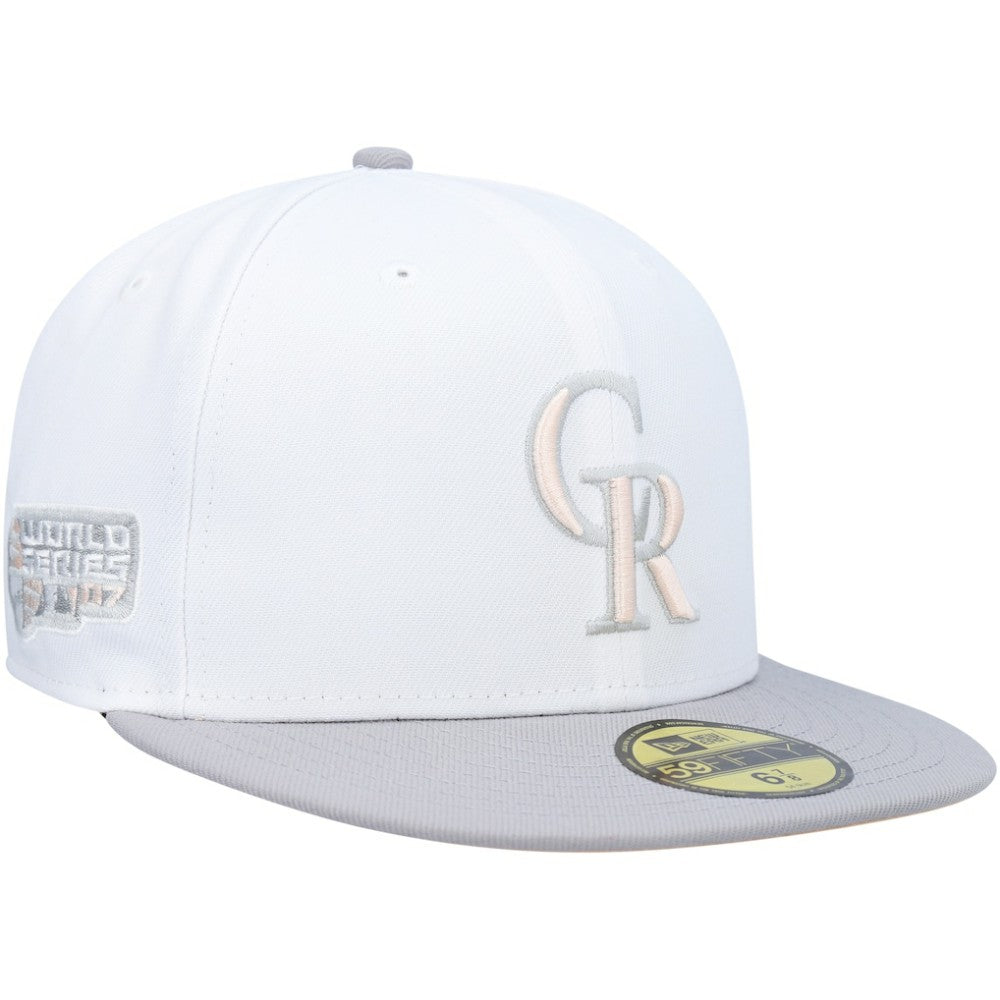 MLB Colorado Rockies New Era 2007 World Series Side Patch Undervisor 59FIFTY Fitted Hat