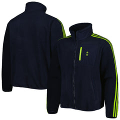 Manchester United Lifestyler Fleece Full-Zip Jacket - Adidas Navy