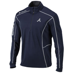 MLB Atlanta Braves Columbia Shotgun Omni-Wick Quarter-Zip Pullover Jacket