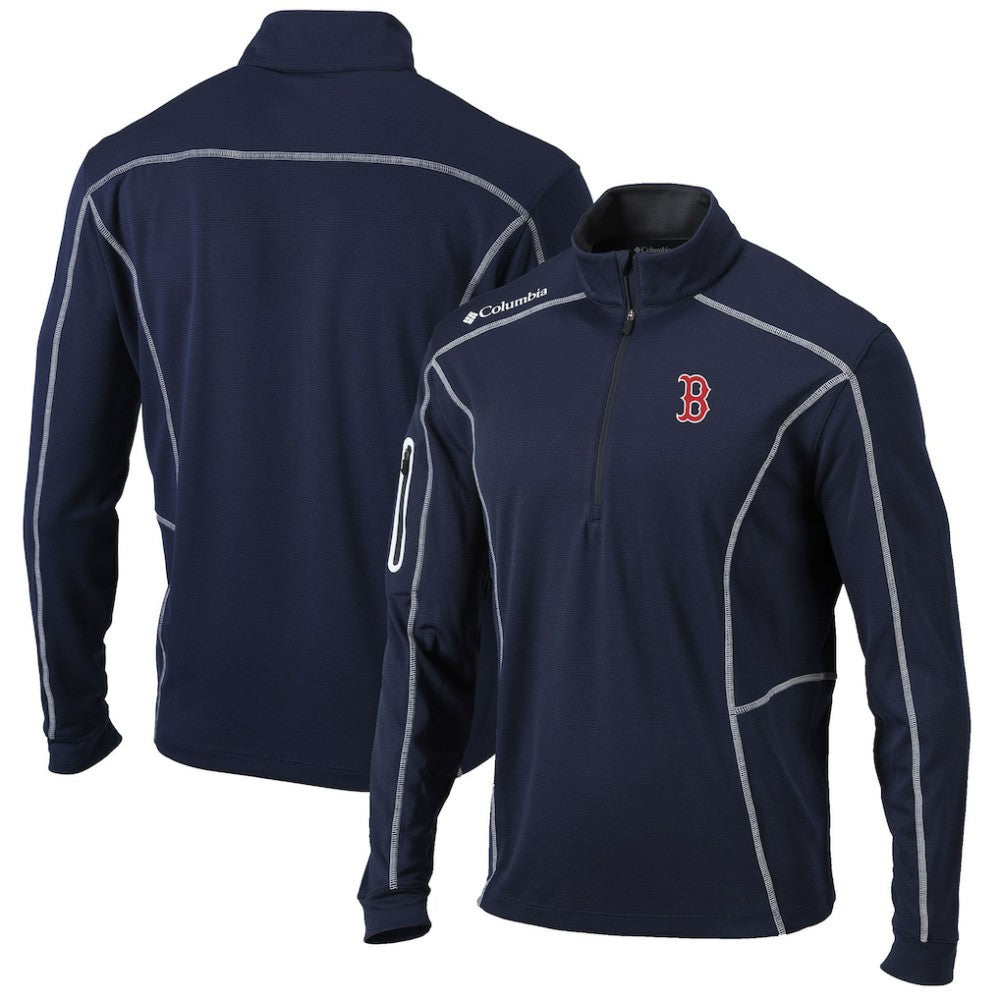 MLB Boston Red Sox Columbia Shotgun Omni-Wick Quarter-Zip Pullover Jacket