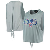 MLB Chicago Cubs The Wild Collective Women's Open Back Twist-Tie Tank Top