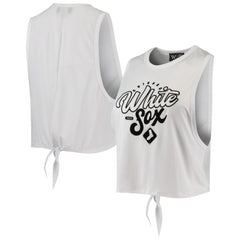 MLB Chicago White Sox The Wild Collective Women's Open Back Twist-Tie Tank Top