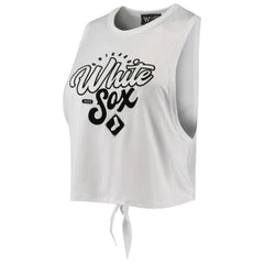 MLB Chicago White Sox The Wild Collective Women's Open Back Twist-Tie Tank Top