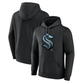 NHL Black Seattle Kraken Midnight Mascot Pullover Hoodie
