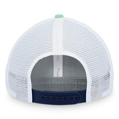 NHL Deep Sea Blue/White Seattle Kraken Fanatics Iconic Gradient Trucker Snapback Hat