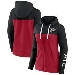 Women's Take The Field Color Block Full-Zip Hoodie - Atlanta Falcons