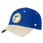NHL Royal/Khaki St. Louis Blues Fanatics True Classics Retro Flex Hat
