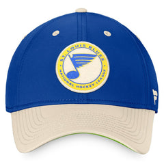 NHL Royal/Khaki St. Louis Blues Fanatics True Classics Retro Flex Hat