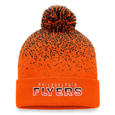 NHL Orange Philadelphia Flyers Fanatics Iconic Gradient Cuffed Knit Hat with Pom