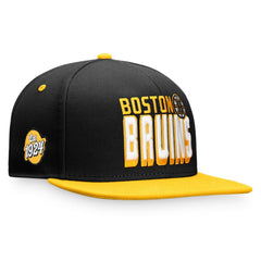 NHL Black/Gold Boston Bruins Fanatics Heritage Retro Two-Tone Snapback Hat