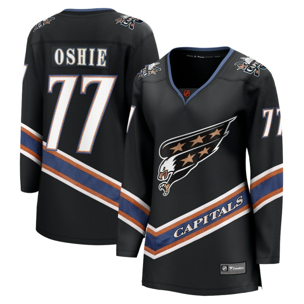 NHL Black TJ Oshie Washington Capitals Fanatics Women's Special Edition 2.0 Breakaway Player Jersey