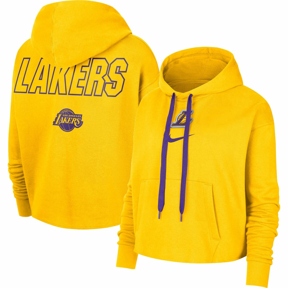 NBA Los Angeles Lakers Women's Courtside Cropped Pullover Hoodie