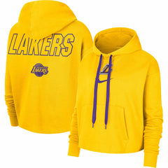 NBA Los Angeles Lakers Women's Courtside Cropped Pullover Hoodie