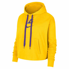 NBA Los Angeles Lakers Women's Courtside Cropped Pullover Hoodie