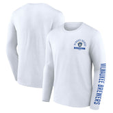 MLB Milwaukee Brewers Fanatics Pressbox Long Sleeve T-Shirt