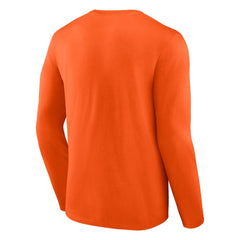 NHL Orange Philadelphia Flyers Fanatics Covert Long Sleeve T-Shirt