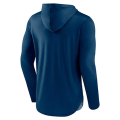 NHL Deep Sea Blue Seattle Kraken Fanatics Podium Defender Pullover Hoodie
