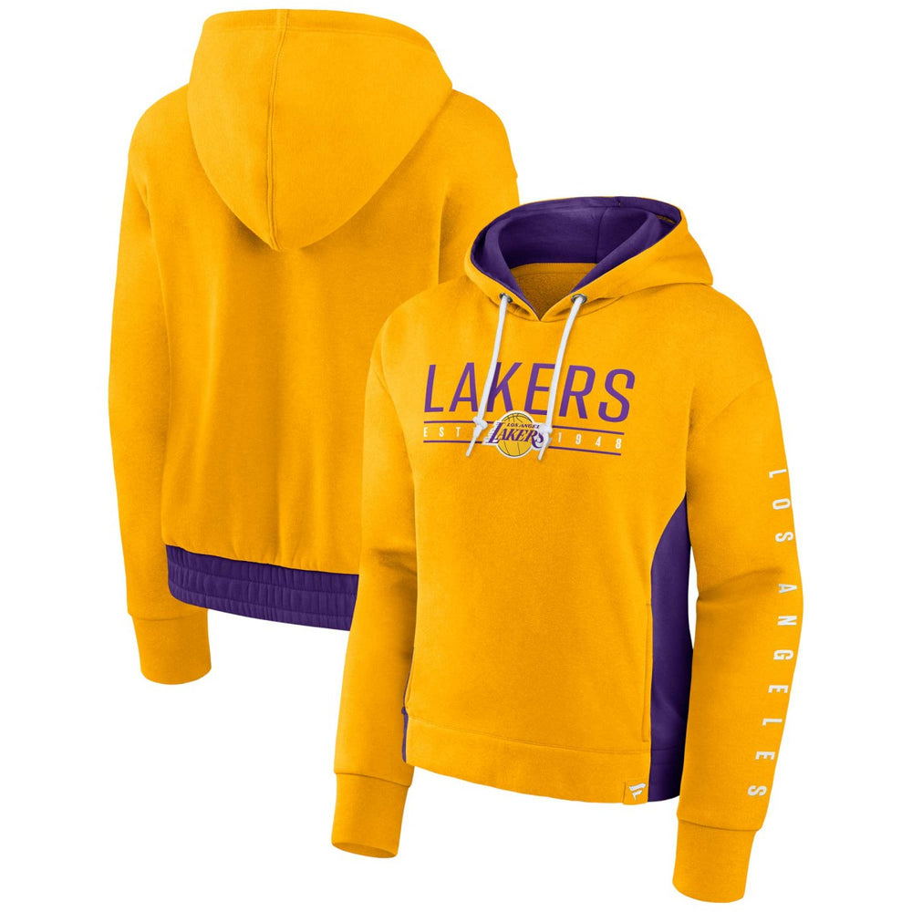 NBA Los Angeles Lakers Women's Iconic Halftime Colorblock Pullover Hoodie