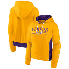 NBA Los Angeles Lakers Women's Iconic Halftime Colorblock Pullover Hoodie