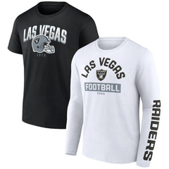 Long and Short Sleeve Two-Pack T-Shirt - Las Vegas Raiders