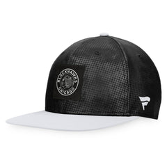 NHL Black/White Chicago Blackhawks Fanatics Authentic Pro Alternate Logo Snapback Hat