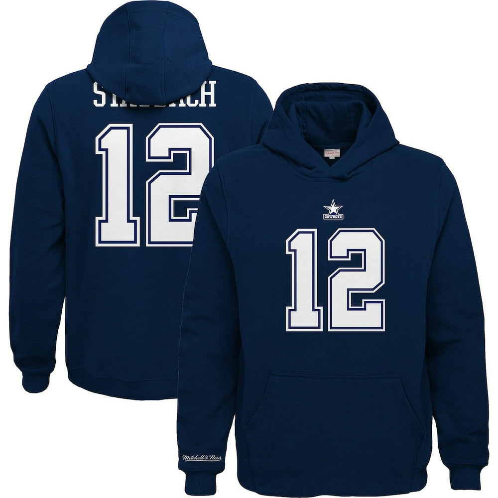 Youth Retired Player Name & Number Pullover Hoodie - Dallas Cowboys