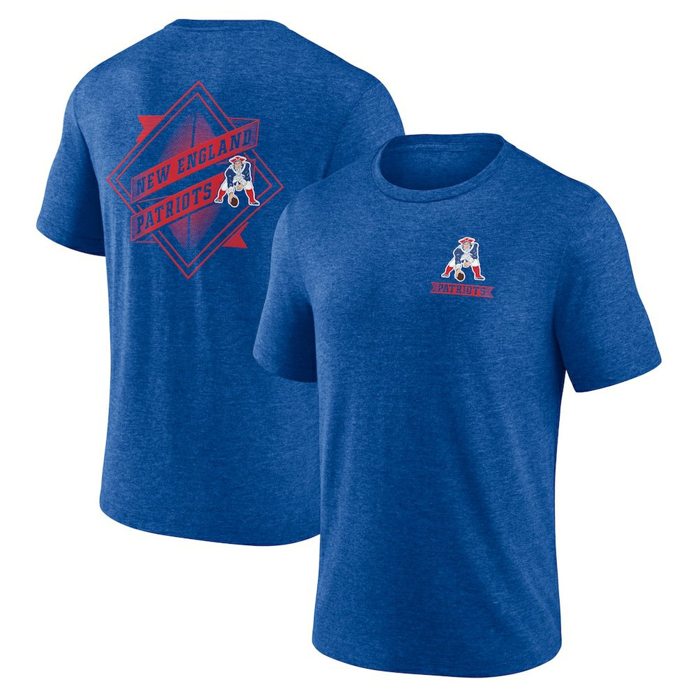 Diamond Scroll Tri-Blend T-Shirt - New England Patriots
