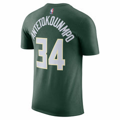 NBA Giannis Antetokounmpo Milwaukee Bucks Icon 2022/23 Name & Number T-Shirt