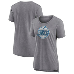 NHL Heather Gray Winnipeg Jets Fanatics Women's Special Edition 2.0 Modern T-Shirt