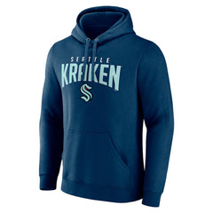 NHL Navy Seattle Kraken Fanatics Special Edition 2.0 Wordmark Pullover Hoodie