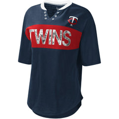 MLB Minnesota Twins Touch Women's Lead Off Notch Neck T-Shirt