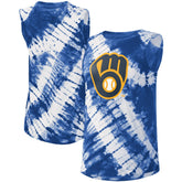 MLB Milwaukee Brewers Touch Women's Money Ball Tie-Dye Tank Top