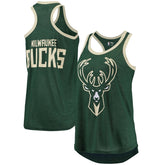 NBA Milwaukee Bucks G-III Sports by Carl Banks Women's Showdown Scoop-Neck Racerback Tank Top