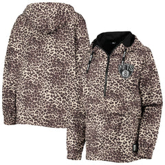 NBA Brooklyn Nets DKNY Sport Women's Gabriella Windbreaker Half-Zip Hoodie