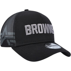 x Alpha Industries A-Frame 9FORTY Trucker Snapback Hat - Cleveland Browns