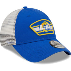 Logo Patch Trucker 9FORTY Snapback Hat - Los Angeles Rams
