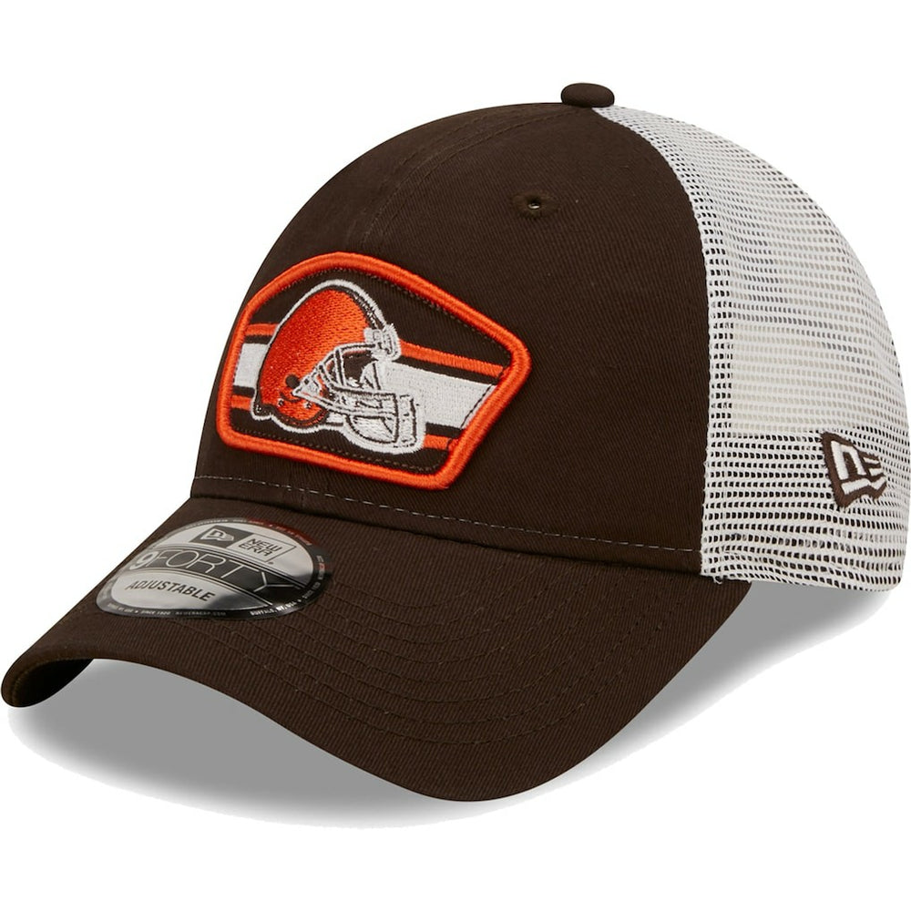 Logo Patch Trucker 9FORTY Snapback Hat - Cleveland Browns
