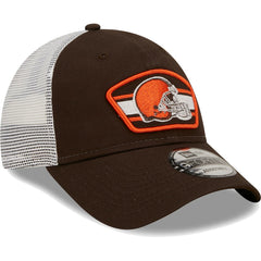 Logo Patch Trucker 9FORTY Snapback Hat - Cleveland Browns