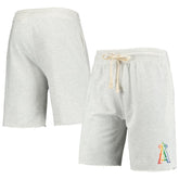 MLB Los Angeles Angels Concepts Sport Mainstream Logo Terry Tri-Blend Shorts
