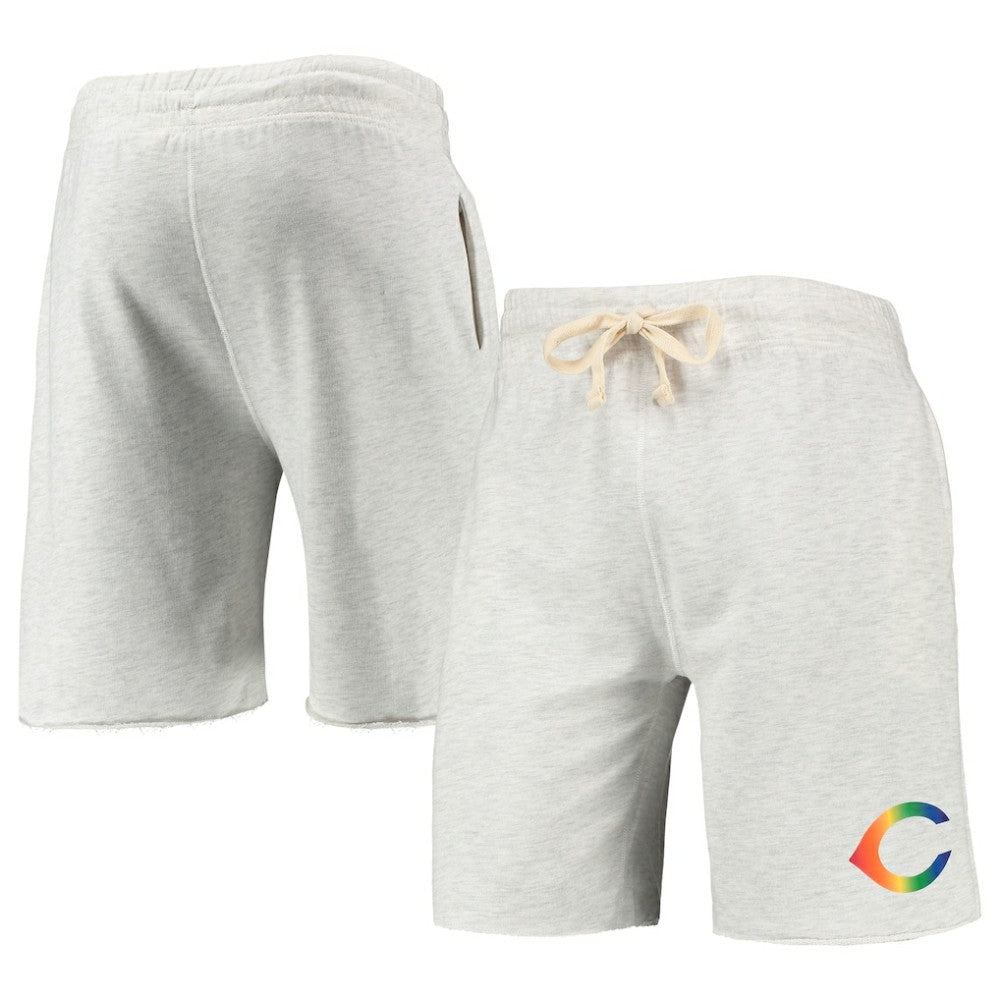MLB Cincinnati Reds Concepts Sport Mainstream Logo Terry Tri-Blend Shorts