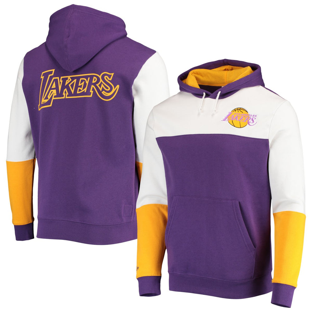 NBA Los Angeles Lakers Hardwood Classics Fusion 2.0 Colorblock Pullover Hoodie