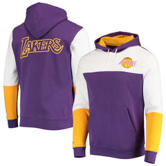 NBA Los Angeles Lakers Hardwood Classics Fusion 2.0 Colorblock Pullover Hoodie