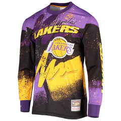 NBA Los Angeles Lakers Hardwood Classics Hyper Hoops Moto Sublimated Long Sleeve T-Shirt