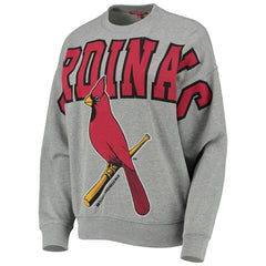 MLB St. Louis Cardinals Mitchell & Ness Women's Cooperstown Collection Logo Lightweight Pullover Sweatshirt