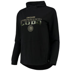 MLB Chicago Cubs Levelwear Women's Vivid Scuba Neck Pullover Hoodie