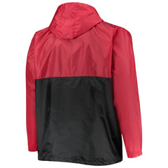 NHL Red Chicago Blackhawks Big & Tall Anorak Half-Zip Pullover Hoodie