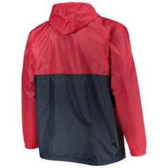 NHL Red Washington Capitals Big & Tall Anorak Half-Zip Pullover Hoodie